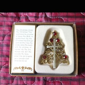 ROMAN Christmas Tree ORNAMENT CROSS Multicolored ORIGINAL BOX Pendant NWT
